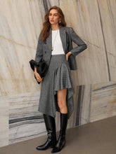 MOTF PREMIUM WOOL ASYMMETRICAL HEM SKIRT